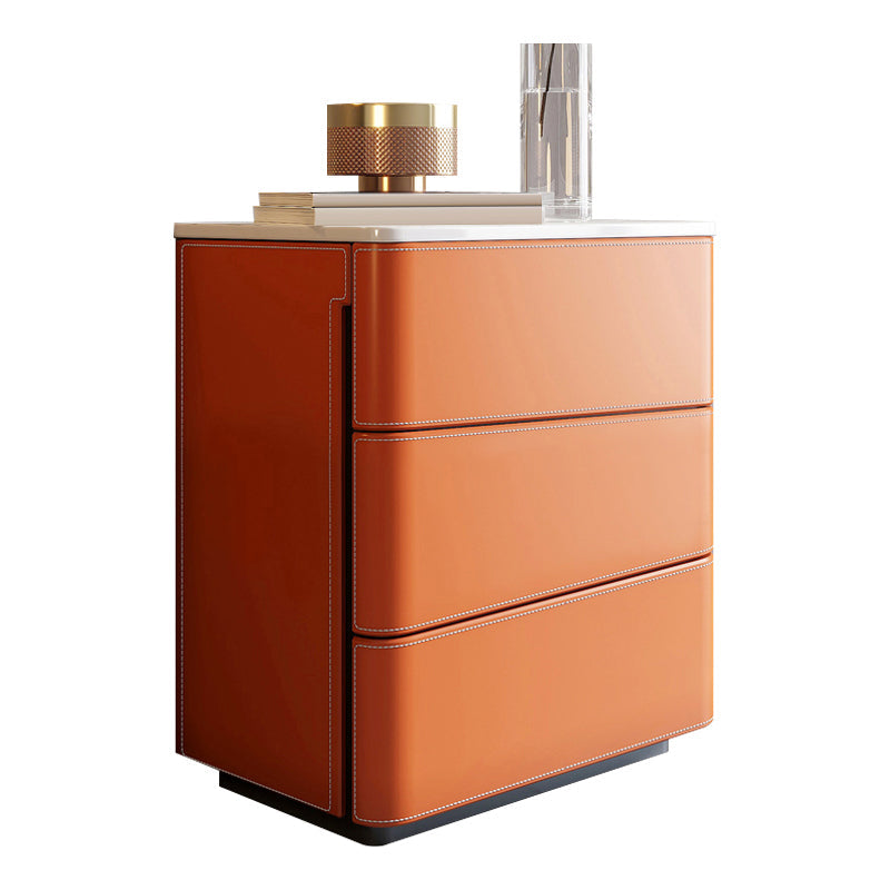 Modern Style Stone Buffet aparador de 19.6 "L Servidor buffet de comedor en naranja