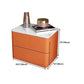 Modern Style Stone Buffet aparador de 19.6 "L Servidor buffet de comedor en naranja