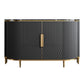 Glam -stijl Stone Buffet Sideboard 35.4 "H Deur Dining Room Buffet Server