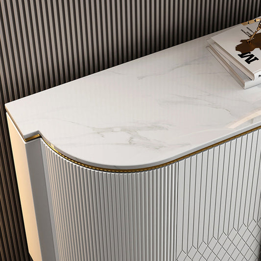 Glam -stijl Stone Buffet Sideboard 35.4 "H Deur Dining Room Buffet Server