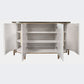 Glam -stijl Stone Buffet Sideboard 35.4 "H Deur Dining Room Buffet Server