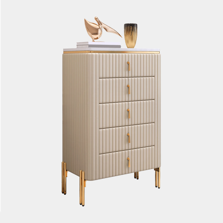 Buffet en pierre moderne du plateau blanc avec tiroir pour salle à manger