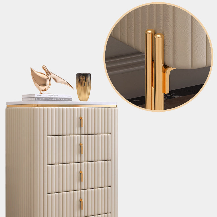 Buffet en pierre moderne du plateau blanc avec tiroir pour salle à manger