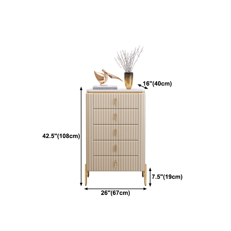 Buffet en pierre moderne du plateau blanc avec tiroir pour salle à manger