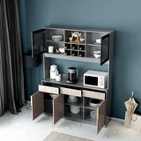 Bougard de salon en bois crédinza moderne avec rangement et tiroir