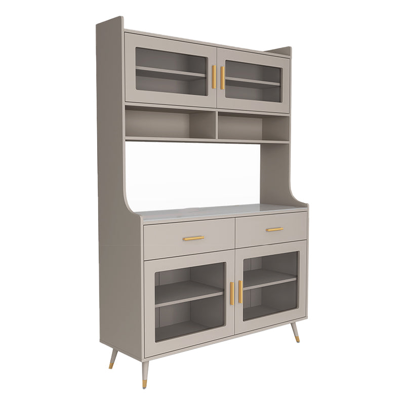 Gabinete parador de sala de estar Gamam Credenza con cajones y almacenamiento