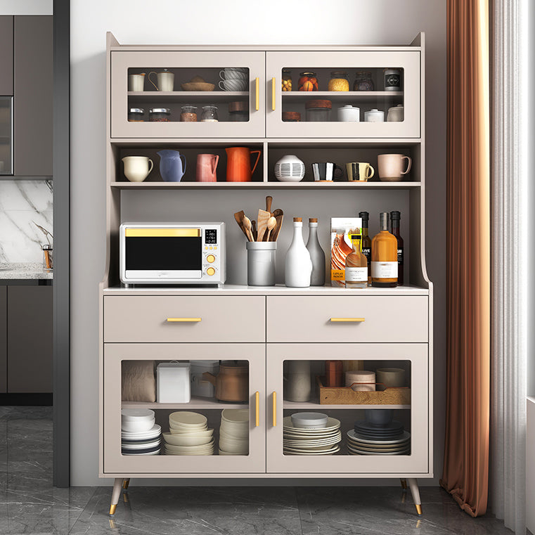 Gabinete parador de sala de estar Gamam Credenza con cajones y almacenamiento