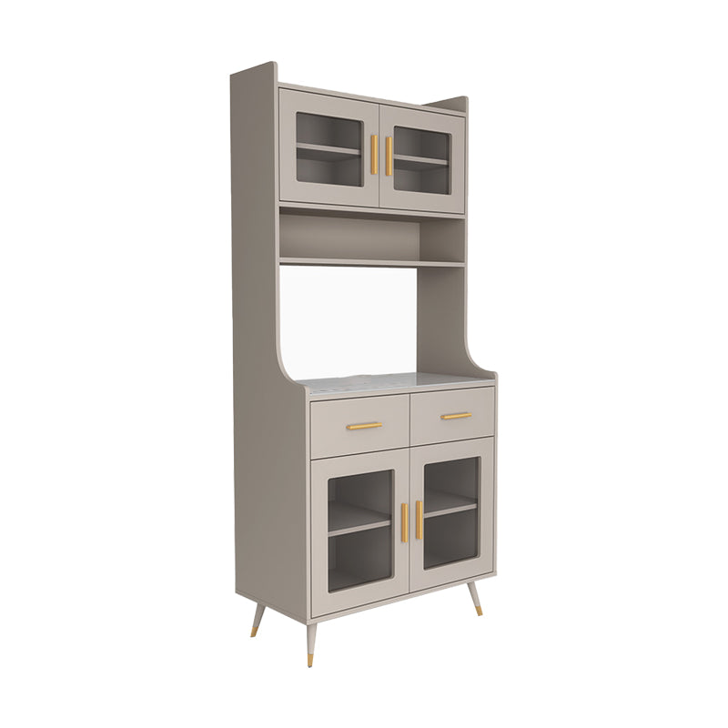 Gabinete parador de sala de estar Gamam Credenza con cajones y almacenamiento