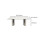 Mesa de comedor rectangular moderna de la mesa blanca para la cocina