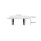 Mesa de comedor rectangular moderna de la mesa blanca para la cocina