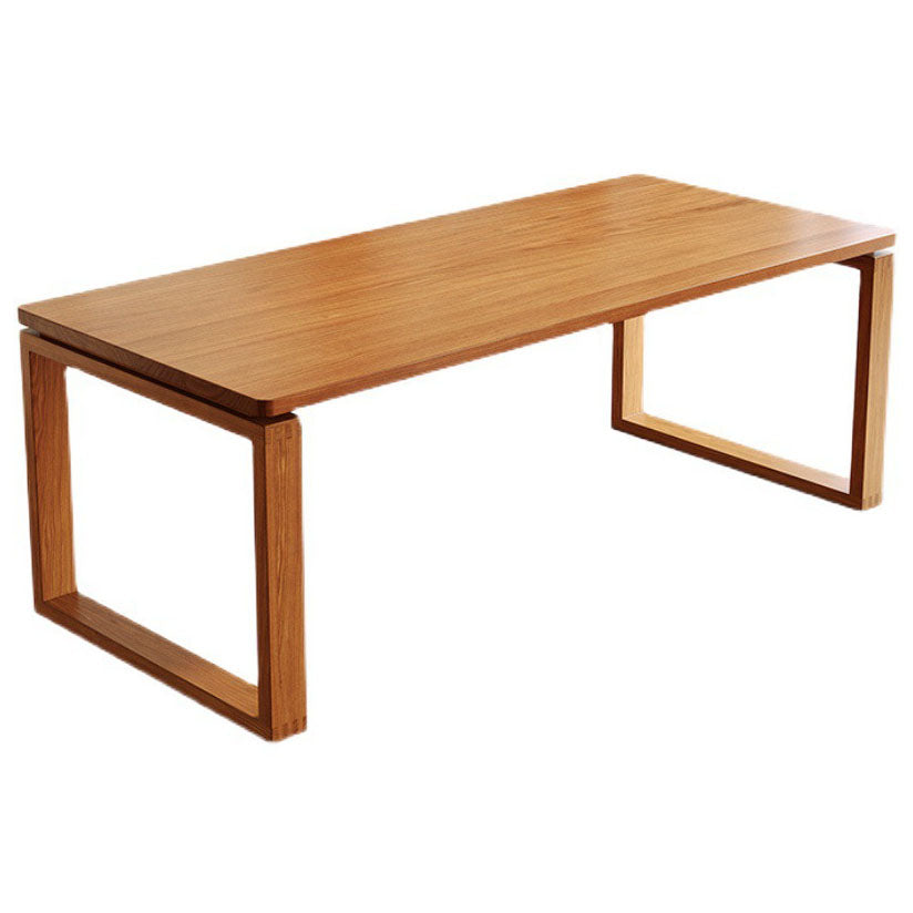 Pine Wood Contemporary Rectangular Table Wood Top Table with Sled Base Without Chairs Clearhalo 'Dining Tables & Seating' 'Dining Tables' 'dining_table' 'furn' 'furn_dining_table' 'Furniture' 'Kitchen & Dining Furniture' 5811715