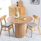 Round Table Solid Wood Contemporary Style Dining Table for Home Kitchen Clearhalo 'Dining Tables & Seating' 'Dining Tables' 'dining_table' 'furn' 'furn_dining_table' 'Furniture' 'Kitchen & Dining Furniture' 5811758