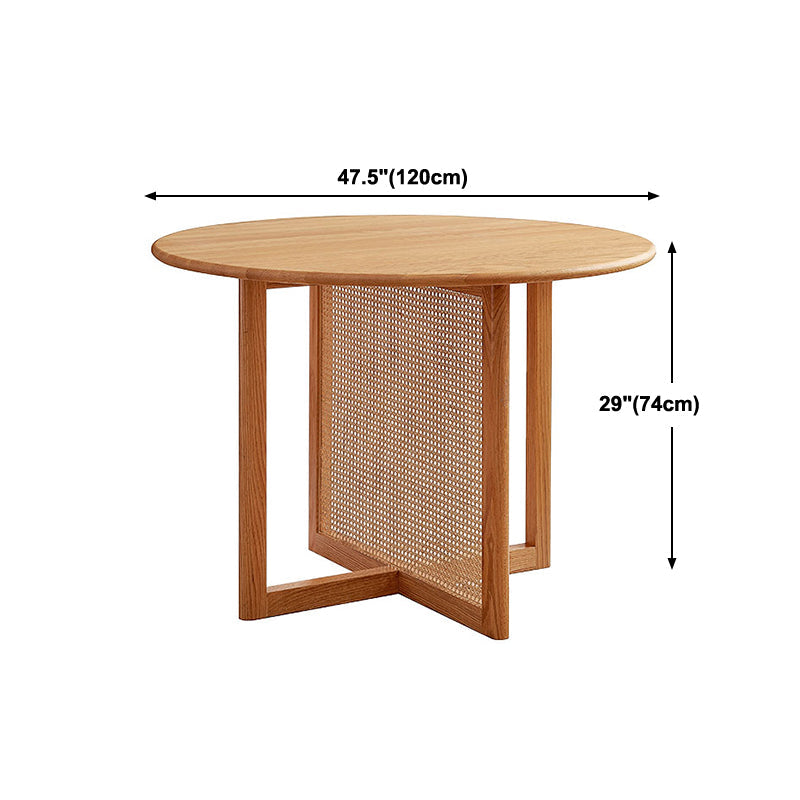 Contemporary Solid Wood Dinner Table Round Wood Base Dining Table Clearhalo 'Dining Tables & Seating' 'Dining Tables' 'dining_table' 'furn' 'furn_dining_table' 'Furniture' 'Kitchen & Dining Furniture' 5811795