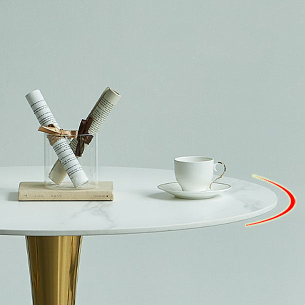 Tavolo in pietra sinterizzato in acciaio tradizionale tavolo interno rotondo di lusso per cucina