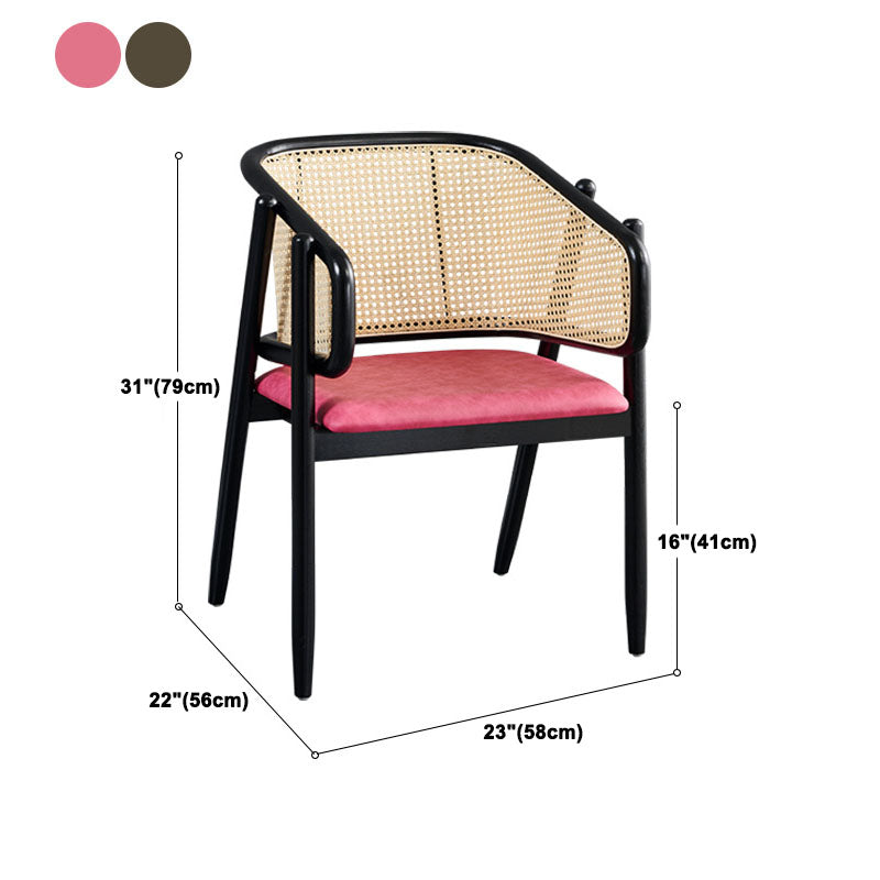 Traditionele stijlstoelen dineren houten armstoelen voor keuken