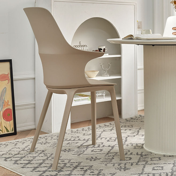 Plastic zijstoel Scandinavische stijl ARM SOFFENDE ACHTERSTOERS VOOR HUIS