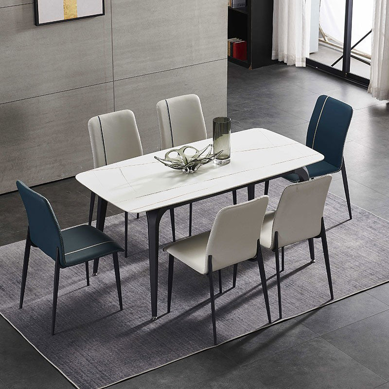 Metaal moderne indoor-outdoor zijstoelen Parsons eetkamerstoel