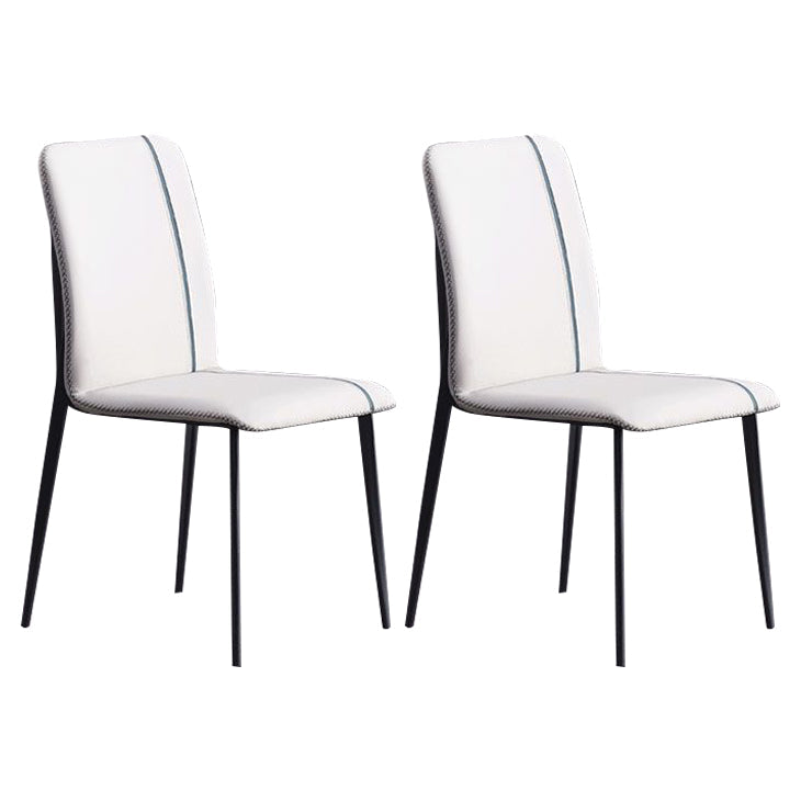 Metaal moderne indoor-outdoor zijstoelen Parsons eetkamerstoel