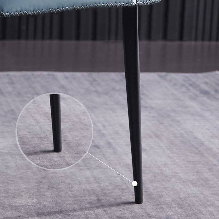 Metaal moderne indoor-outdoor zijstoelen Parsons eetkamerstoel