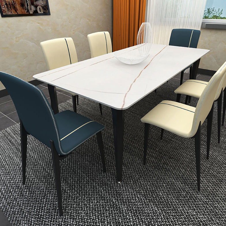 Metaal moderne indoor-outdoor zijstoelen Parsons eetkamerstoel