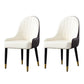 Scandinavian Upholstered Side Chairs Solid Back Chair for Kitchen