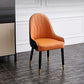 Scandinavian Upholstered Side Chairs Solid Back Chair for Kitchen