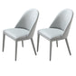 Solid Back Side Chair Modern Contemporary Leather Indoor-Outdoor Chair