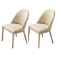 Solid Back Side Chair Modern Contemporary Leather Indoor-Outdoor Chair