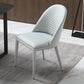 Solid Back Side Chair Modern Contemporary Leather Indoor-Outdoor Chair