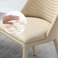 Solid Back Side Chair Modern Contemporary Leather Indoor-Outdoor Chair