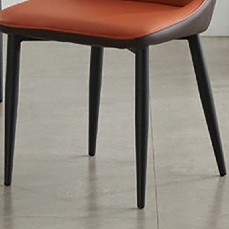 Eigentijdse stijl eetstoelen arm zijstoel met metalen benen