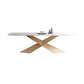 Modern Sintered Stone Dining Set 1/4/5/7 Pieces Dining Set for Home Use White 51.2"L x 27.6"W Clearhalo 'Dining Room Sets' 'Dining Tables & Seating' 'dining_room_set' 'furn' 'furn_dining_room_set' 'Furniture' 'Kitchen & Dining Furniture' 5812037