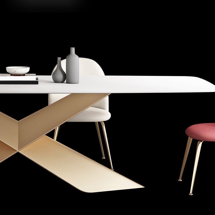 Modern Sintered Stone Dining Set 1/4/5/7 Pieces Dining Set for Home Use Clearhalo 'Dining Room Sets' 'Dining Tables & Seating' 'dining_room_set' 'furn' 'furn_dining_room_set' 'Furniture' 'Kitchen & Dining Furniture' 5812047