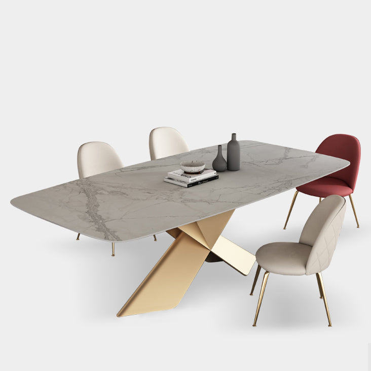 Modern Sintered Stone Dining Set 1/4/5/7 Pieces Dining Set for Home Use Clearhalo 'Dining Room Sets' 'Dining Tables & Seating' 'dining_room_set' 'furn' 'furn_dining_room_set' 'Furniture' 'Kitchen & Dining Furniture' 5812050