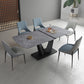 Juego de mesa rectangular moderno de piedra sinterizada, juego de comedor de 1/3/4/6 piezas