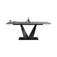 Juego de mesa rectangular moderno de piedra sinterizada, juego de comedor de 1/3/4/6 piezas