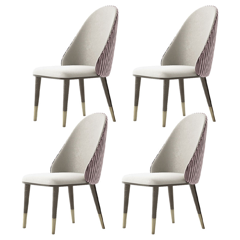 Nordic Glam Style Rectangle Sintered Stone Table Set 1/4/5/7 Pieces Dining Set 4 Pink Chairs Clearhalo 'Dining Room Sets' 'Dining Tables & Seating' 'dining_room_set' 'furn' 'furn_dining_room_set' 'Furniture' 'Kitchen & Dining Furniture' 5812205