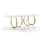 Nordic Glam Style Rectangle Sintered Stone Table Set 1/4/5/7 Pieces Dining Set White 70.9"L x 35.4"W Clearhalo 'Dining Room Sets' 'Dining Tables & Seating' 'dining_room_set' 'furn' 'furn_dining_room_set' 'Furniture' 'Kitchen & Dining Furniture' 5812208