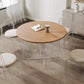 Round Dining Table Set 1/2/3/4 Pcs Acrylic Base Table and Chairs Clearhalo 'Dining Room Sets' 'Dining Tables & Seating' 'dining_room_set' 'furn' 'furn_dining_room_set' 'Furniture' 'Kitchen & Dining Furniture' 5812263