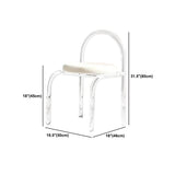 Round Dining Table Set 1/2/3/4 Pcs Acrylic Base Table and Chairs Clearhalo 'Dining Room Sets' 'Dining Tables & Seating' 'dining_room_set' 'furn' 'furn_dining_room_set' 'Furniture' 'Kitchen & Dining Furniture' 5812276