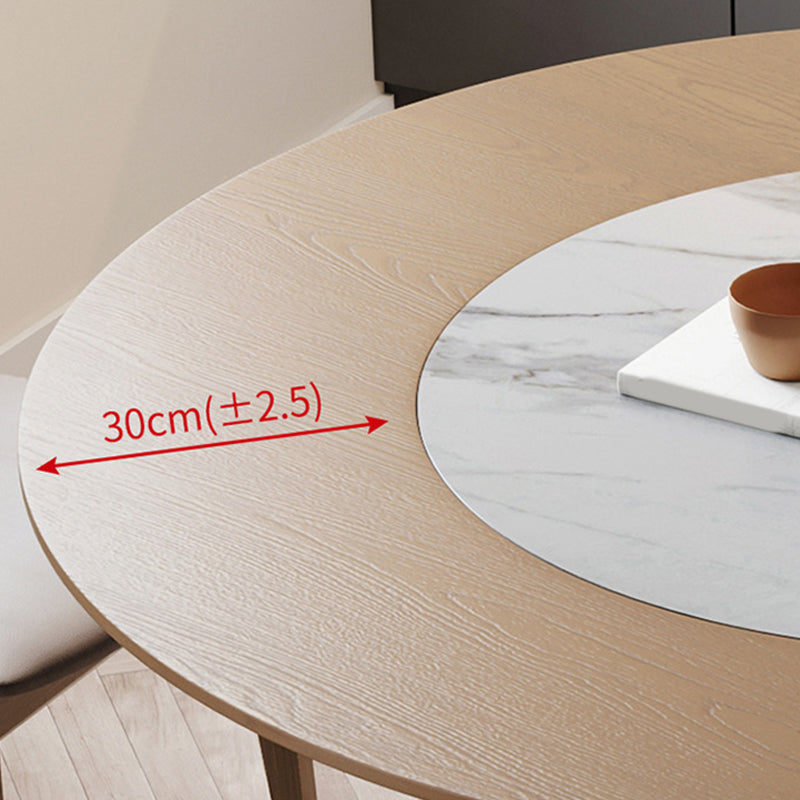 Set di tavoli da pranzo moderni 1/3/4/5 pezzi e sedie da pranzo in legno massiccio rotondo