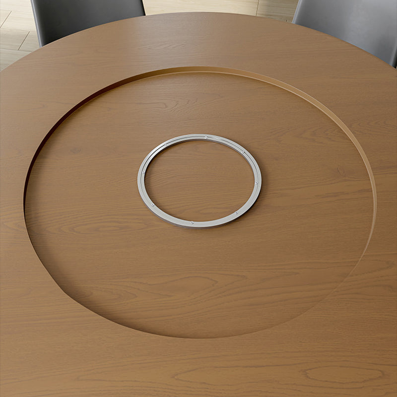 Set di tavoli da pranzo moderni 1/3/4/5 pezzi e sedie da pranzo in legno massiccio rotondo