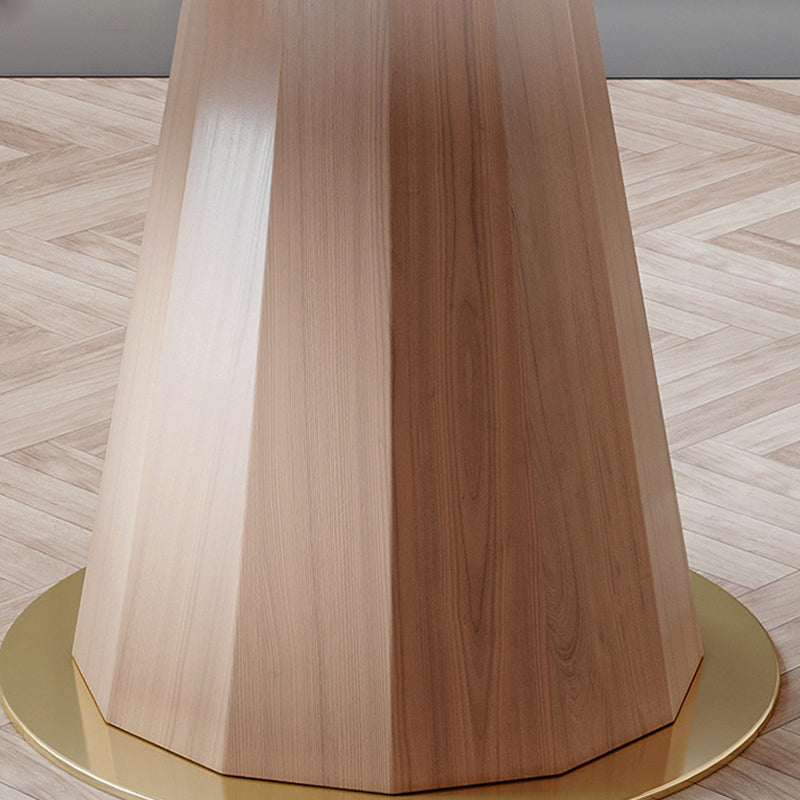 Set di tavoli da pranzo moderni 1/3/4/5 pezzi e sedie da pranzo in legno massiccio rotondo