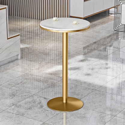 Glam 1/3/5 Pieces Bar Table Set Rectangle Stone Counter Table with High Stools for Kitchen Clearhalo 'Bar Furniture' 'furn' 'furn_home_bar_bar_sets' 'Furniture' 'Home Bars & Bar Sets' 'home_bar_bar_sets' 'Kitchen & Dining Furniture' 5812313
