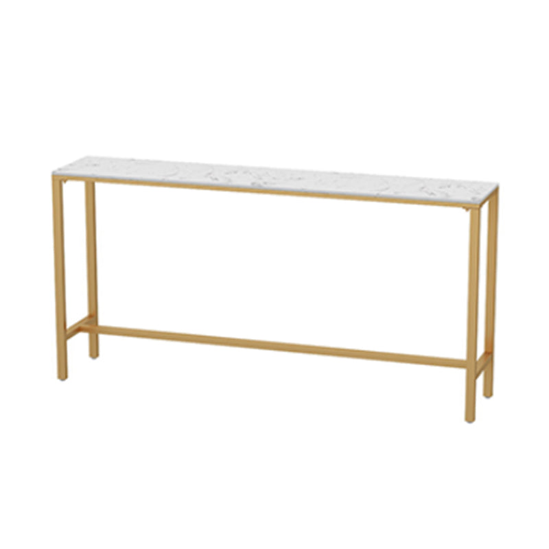 Glam 1/3/5 Pieces Bar Table Set Rectangle Stone Counter Table with High Stools for Kitchen Clearhalo 'Bar Furniture' 'furn' 'furn_home_bar_bar_sets' 'Furniture' 'Home Bars & Bar Sets' 'home_bar_bar_sets' 'Kitchen & Dining Furniture' 5812324