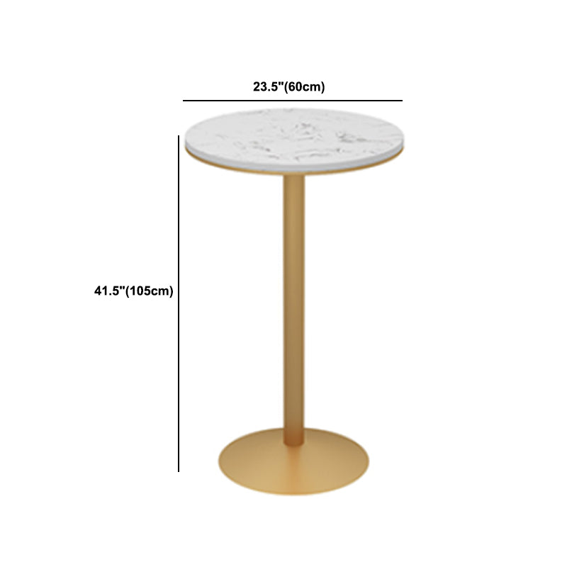 Glam 1/3/5 Pieces Bar Table Set Rectangle Stone Counter Table with High Stools for Kitchen Clearhalo 'Bar Furniture' 'furn' 'furn_home_bar_bar_sets' 'Furniture' 'Home Bars & Bar Sets' 'home_bar_bar_sets' 'Kitchen & Dining Furniture' 5812332
