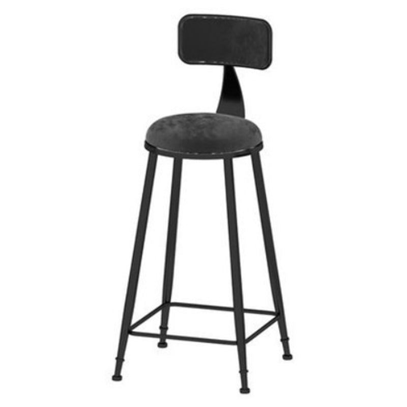 Modern 1/7 Pieces Bar Table Set Rectangle Stone Counter Table with High Stools for Cafe Black 30"H Stool (Single) Clearhalo 'Bar Furniture' 'furn' 'furn_home_bar_bar_sets' 'Furniture' 'Home Bars & Bar Sets' 'home_bar_bar_sets' 'Kitchen & Dining Furniture' 5812338