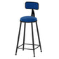 Modern 1/7 Pieces Bar Table Set Rectangle Stone Counter Table with High Stools for Cafe Blue 30"H Stool (Single) Clearhalo 'Bar Furniture' 'furn' 'furn_home_bar_bar_sets' 'Furniture' 'Home Bars & Bar Sets' 'home_bar_bar_sets' 'Kitchen & Dining Furniture' 5812339