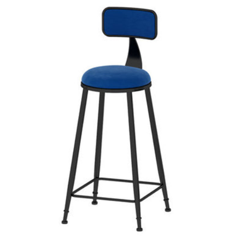 Modern 1/7 Pieces Bar Table Set Rectangle Stone Counter Table with High Stools for Cafe Blue 30"H Stool (Single) Clearhalo 'Bar Furniture' 'furn' 'furn_home_bar_bar_sets' 'Furniture' 'Home Bars & Bar Sets' 'home_bar_bar_sets' 'Kitchen & Dining Furniture' 5812339