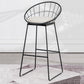 Modern 1/7 Pieces Bar Table Set Rectangle Stone Counter Table with High Stools for Cafe White 30"H Stool (Single) Clearhalo 'Bar Furniture' 'furn' 'furn_home_bar_bar_sets' 'Furniture' 'Home Bars & Bar Sets' 'home_bar_bar_sets' 'Kitchen & Dining Furniture' 5812347